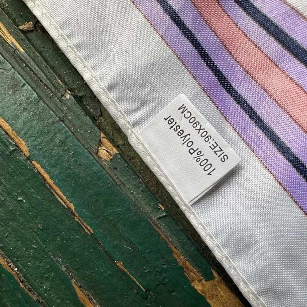 Horse print scarf with pink and purple tones equestirian vtg‎